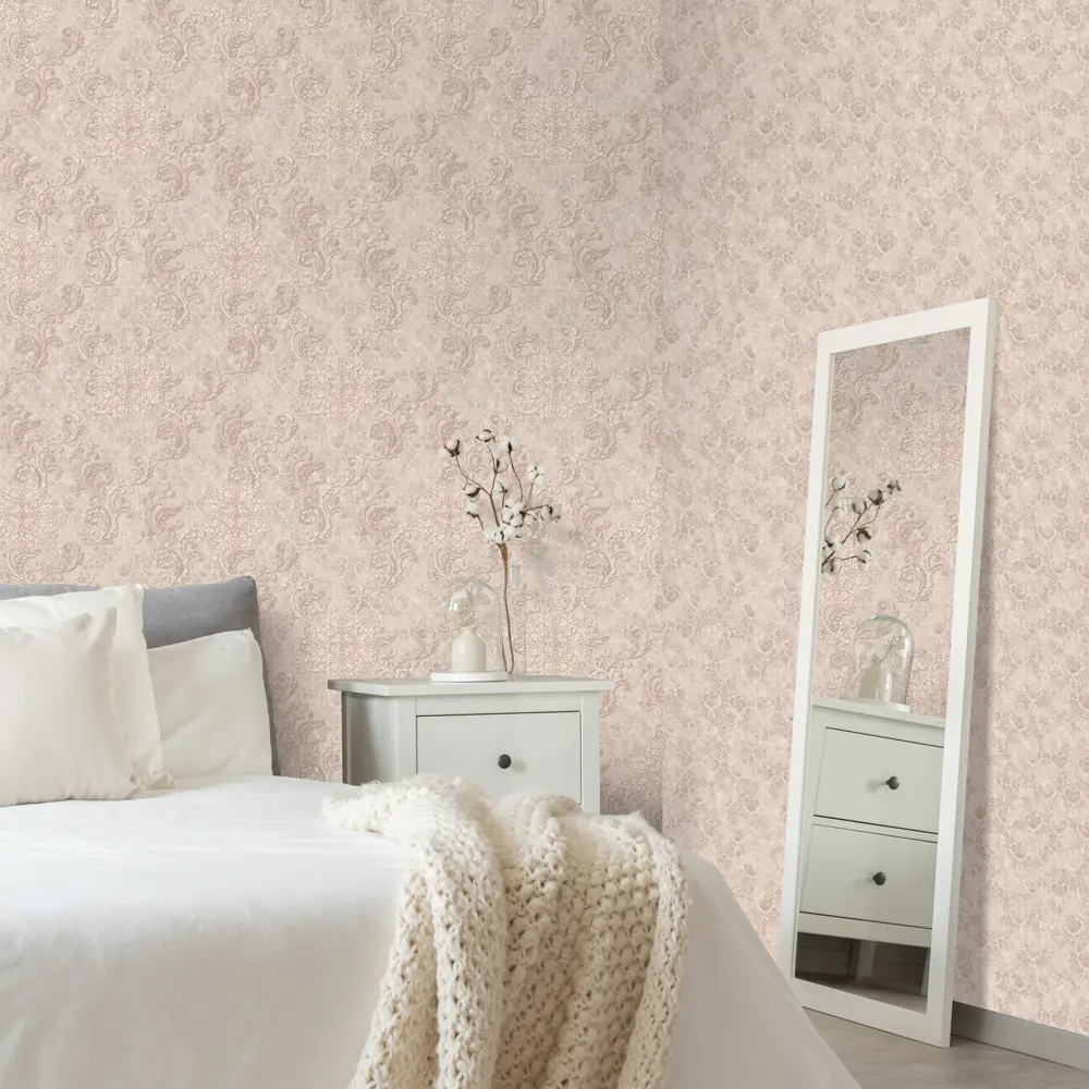 Обои флизелиновые Euro Decor Marco бежевые 1.06 м ED7115-01 88477354 STLM-2053088 - Вид №3