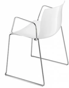 arper Стул на санках с подлокотниками Catifa 53