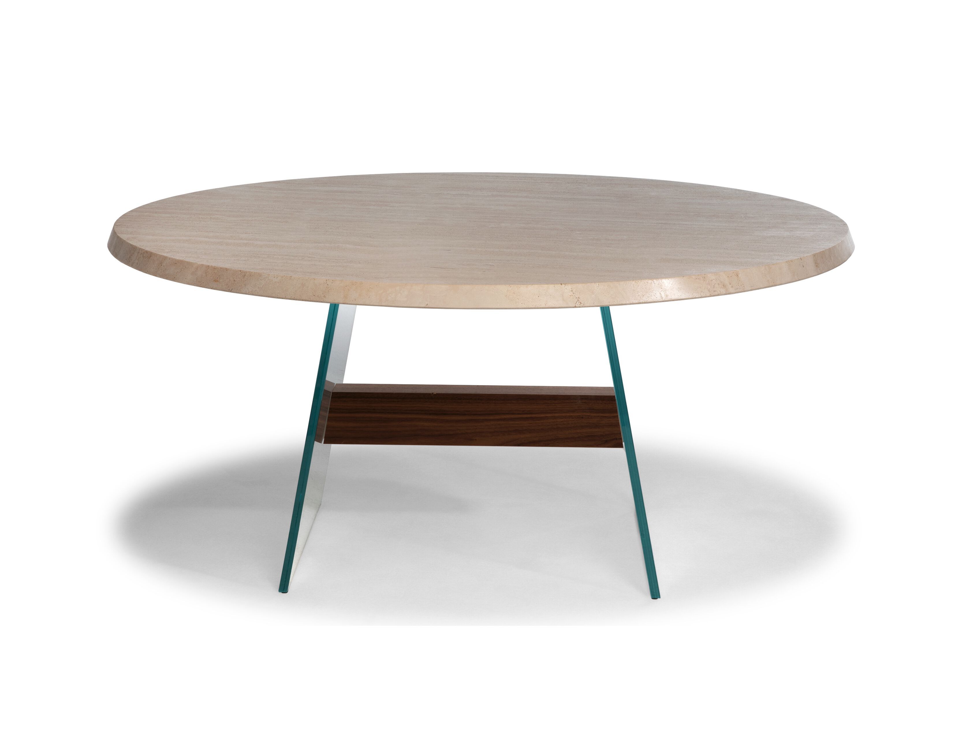 Круглый травертиновый стол Natuzzi Italia Phantom ARCH-00082874 - Вид №1