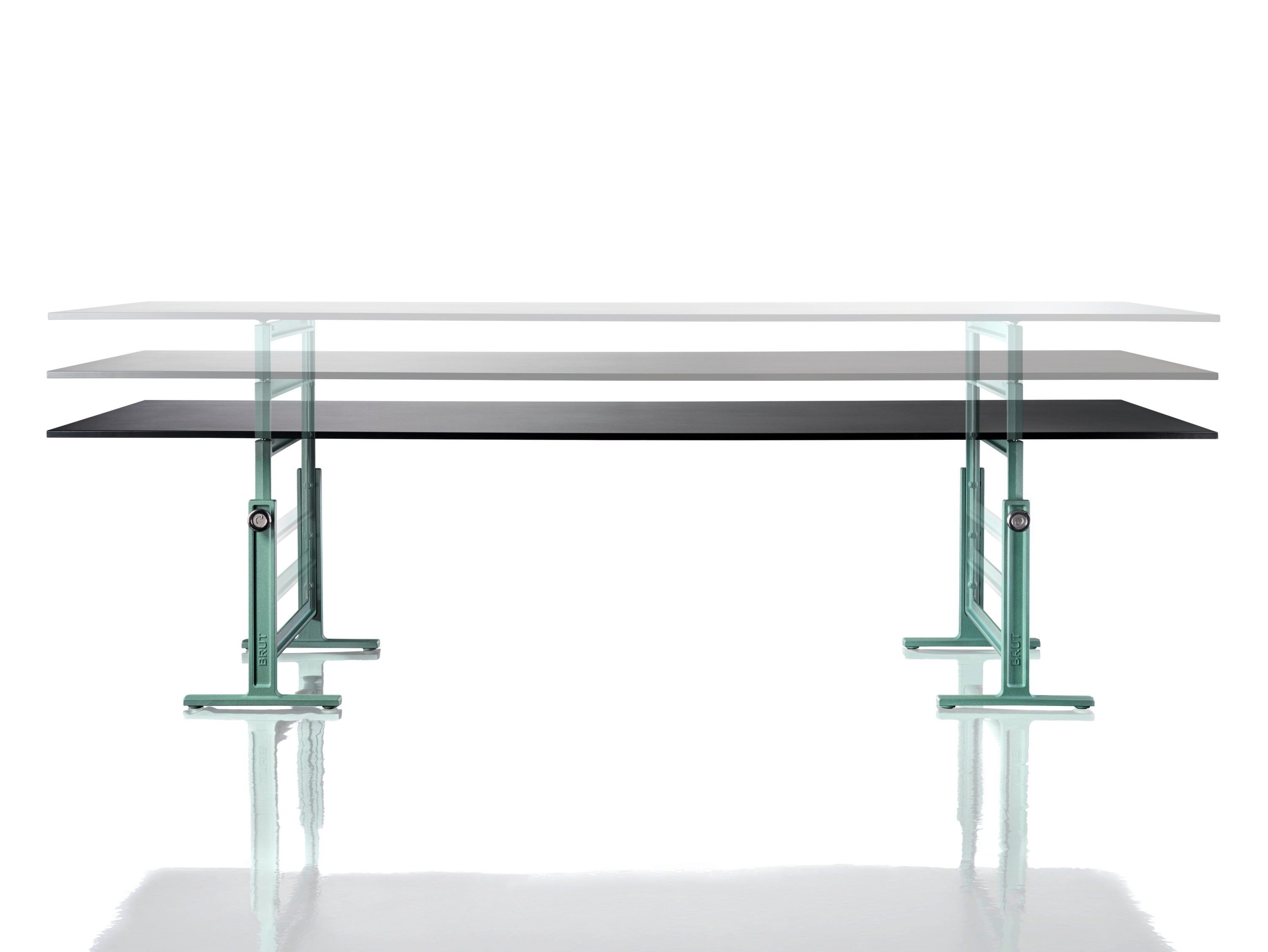 Прямоугольный стол с регулируемой высотой из чугуна Magis Brut ARCH-00141951 - Вид №3