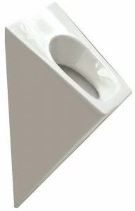 Cry501001 Настенный писсуар, уринал с мушкой Olympia Ceramica Urinal