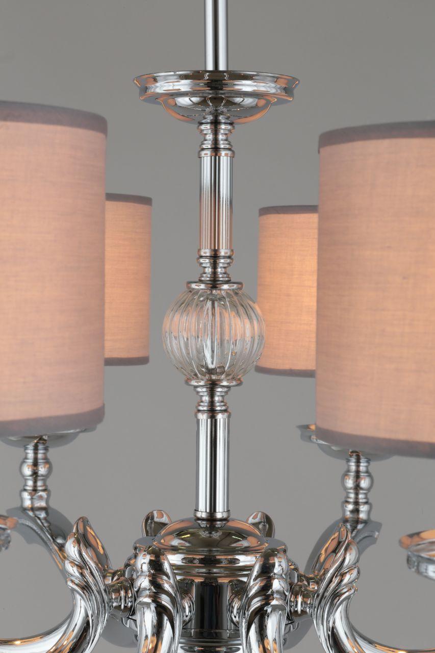 Подвесная люстра Omnilux Sovana OML-64603-08 серая OMNILUX ДИЗАЙНЕРСКИЕ, SOVANA 279953 Серый  - Вид №2