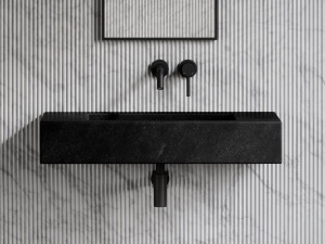 Мраморная прямоугольная подвесная раковина