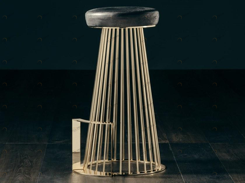 GIOPAGANI Высокий табурет с подставкой для ног Chat noir sun-id-1420016