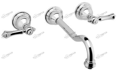 GRAFF Смеситель для умывальника настенный на 3 отверстия Canterbury 2366100