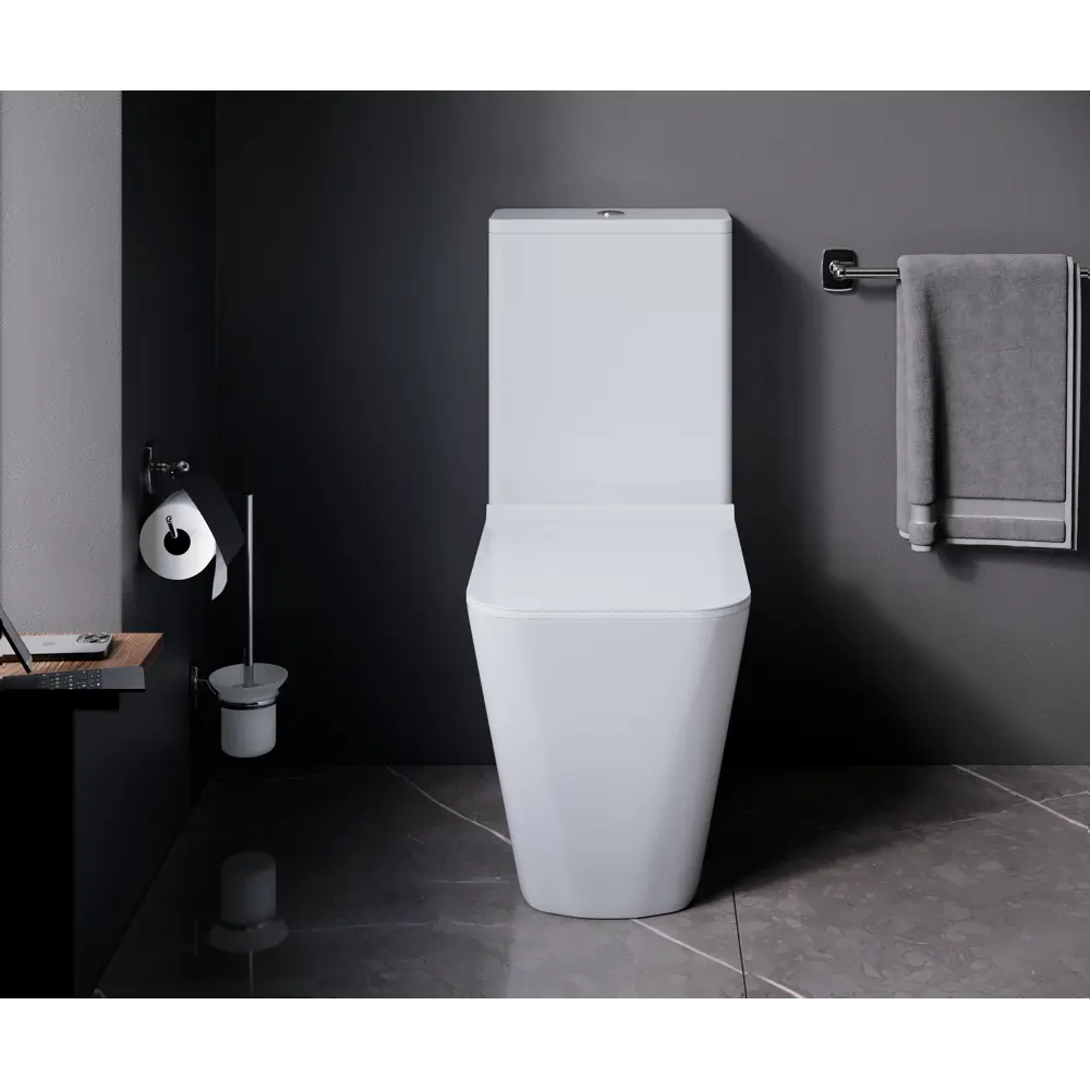 AM.PM Spike Flash Clean — безободковый унитаз-компакт с микролифтом 89343093 STLM-1477170 - Вид №4