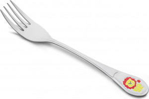 10666634 Русские самоцветы Вилка детская Русские самоцветы "Львенок", серебро 925 Серебро 925