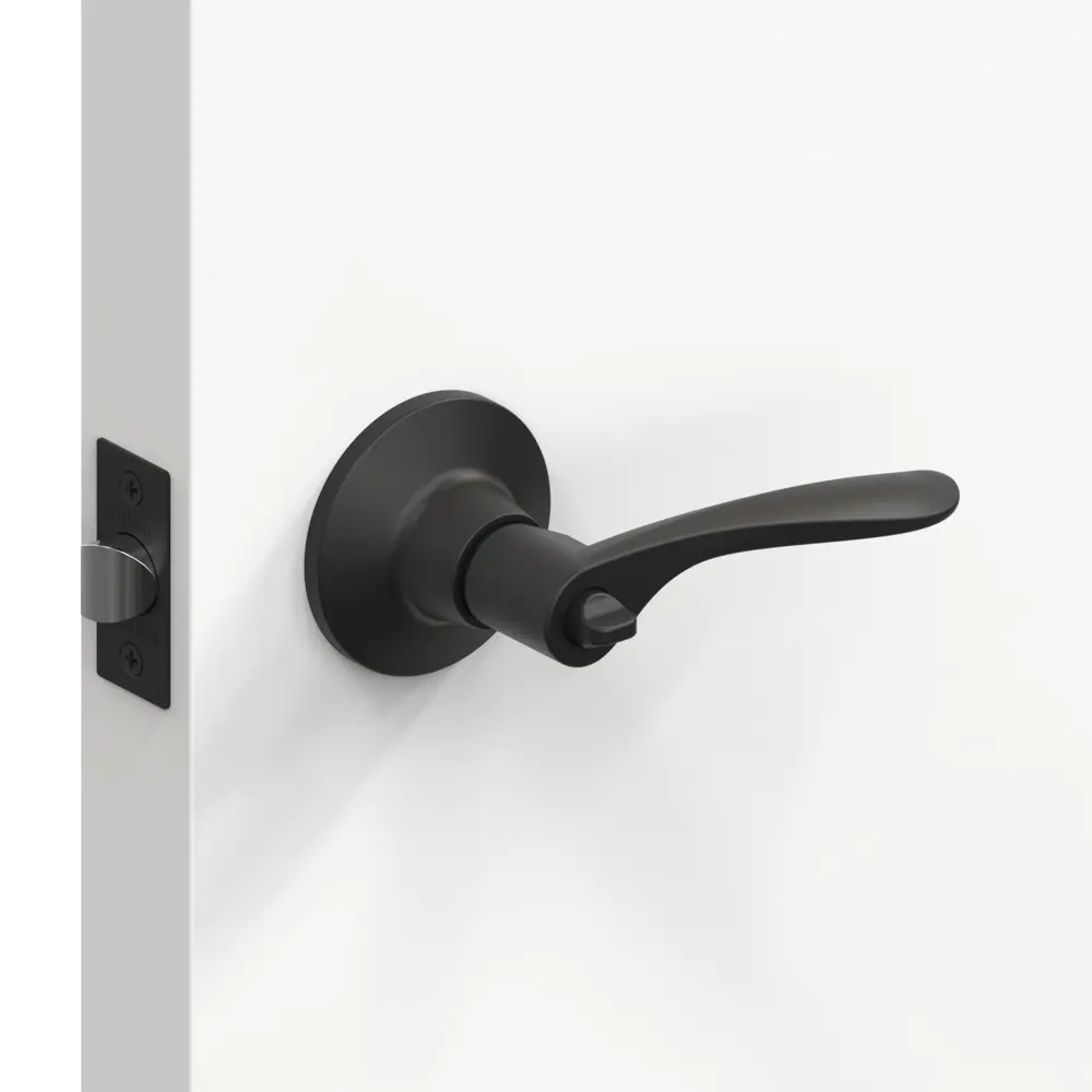 Ручка-защелка Fuaro 620/BL BL-B с фиксатором, цвет черный STLM-2192362 - Вид №6