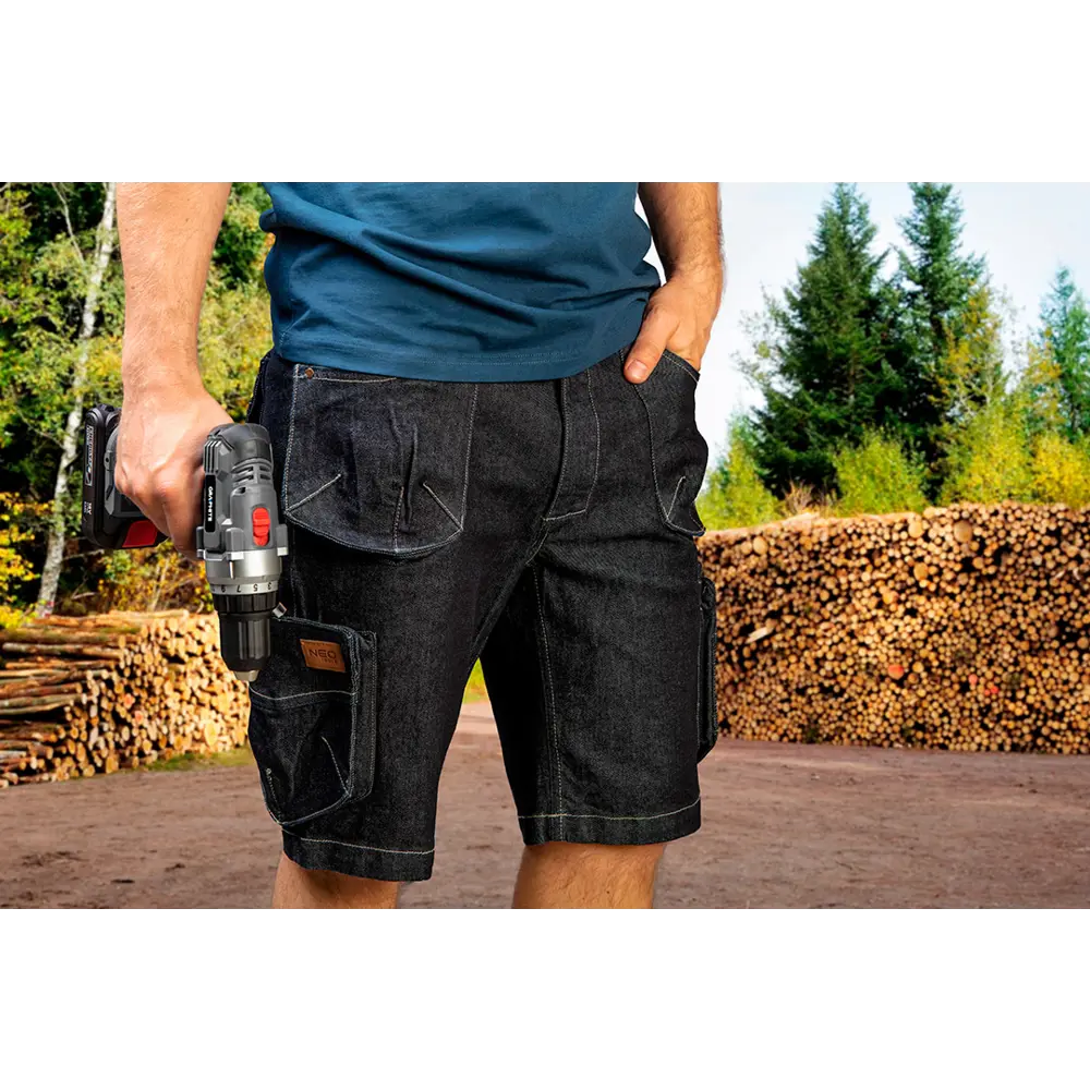 Шорты Neo Tools Denim синие размер M рост 178-181 STLM-2119240 - Вид №4