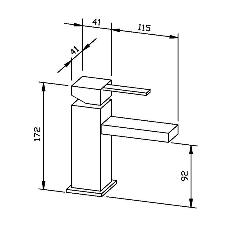 924265 Смеситель для раковины WA500 WAGNER_EWAR A-LINE Wagner Ewar  - Вид №1