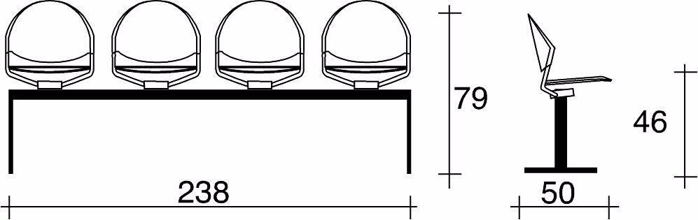 TALIN Сиденье на балке перекрытия из полипропилена Delfi sun-id-1380810 - Вид №11