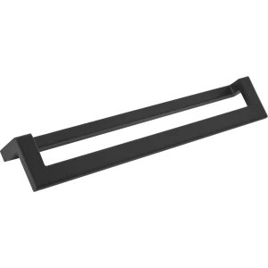 Мебельная ручка-профиль матовый черный 160 мм