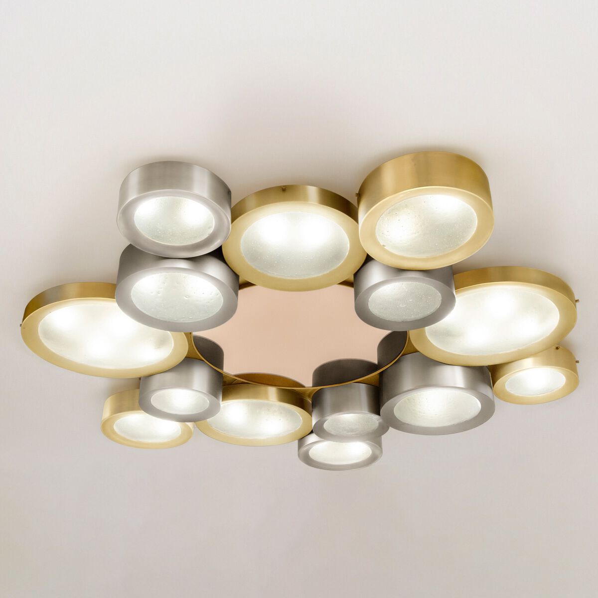 Потолочный светильник из металла и муранского стекла GASPARE ASARO HELIOS 66 ARCH-00104427 - Вид №5