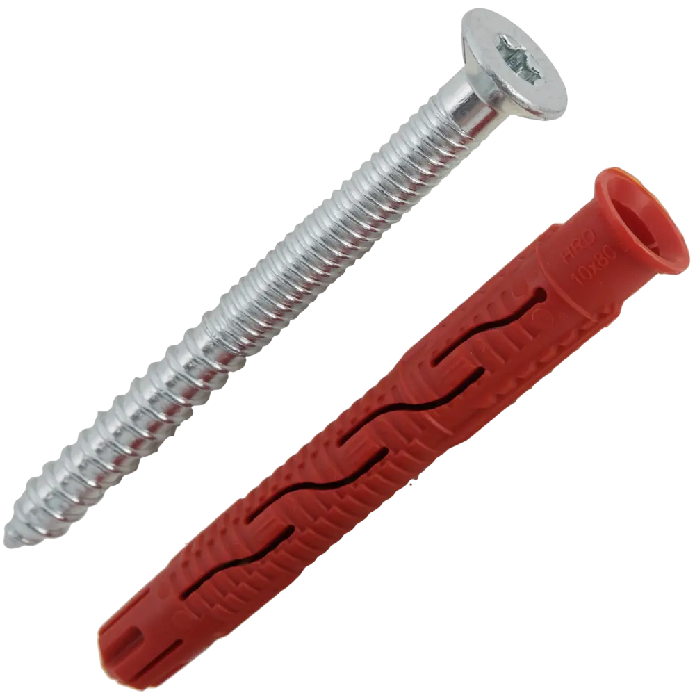 Дюбель фасадный Hilti HRD-С 10x80 мм нейлон/оцинкованная сталь цвет красный 20 шт. 82656593 STLM-2078533  - Вид №1
