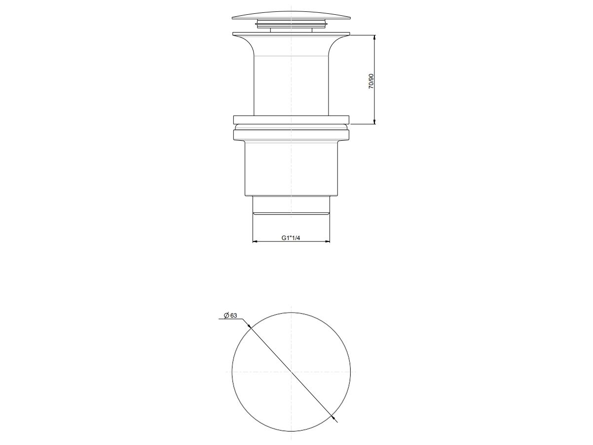 Сток Rubinetterie Frattini 92675 / 94085 / 94088 ARCH-00027984 - Вид №4