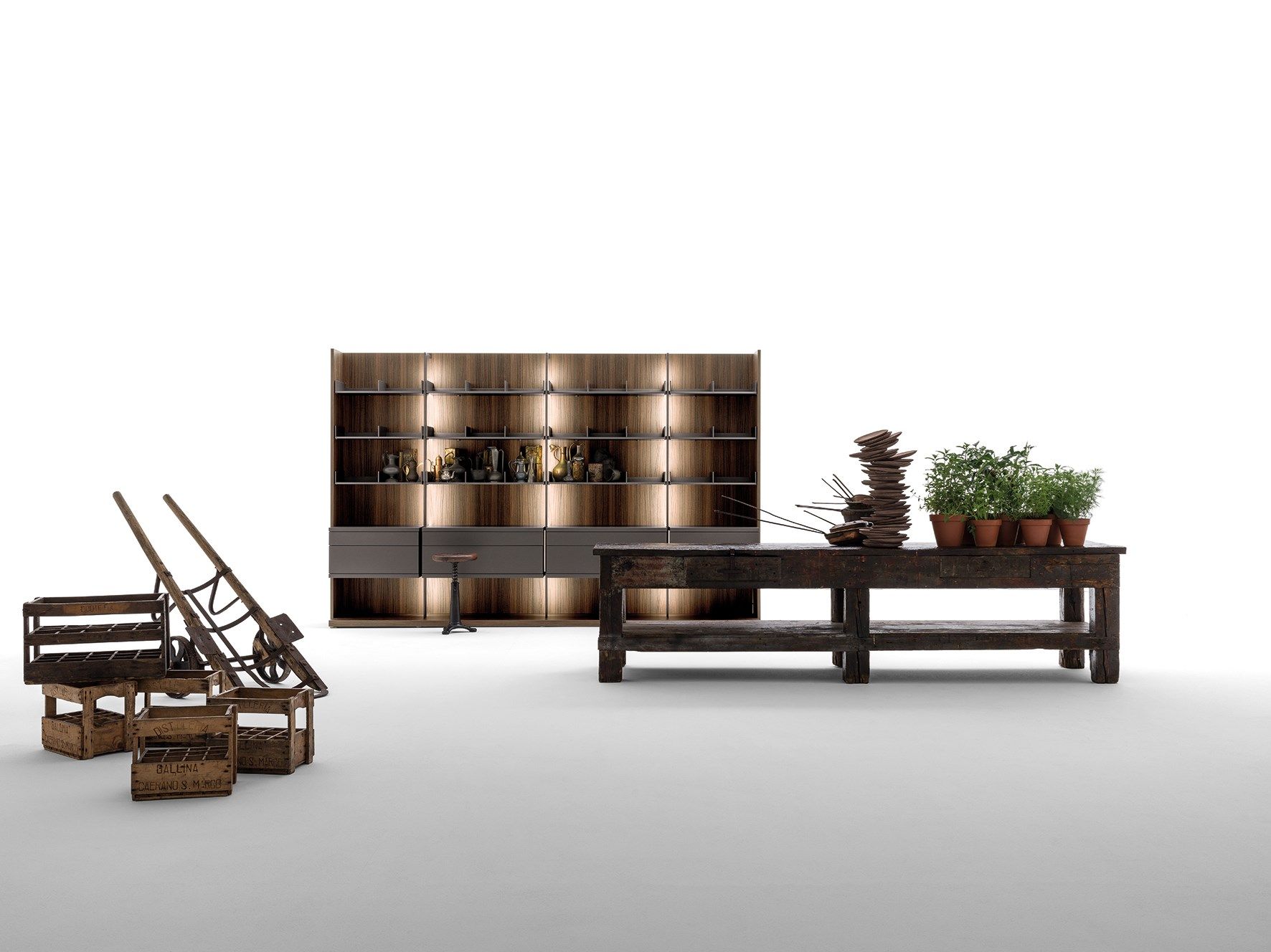 Деревянная секционная гардеробная Caccaro кабина ARCH-00095268 - Вид №4