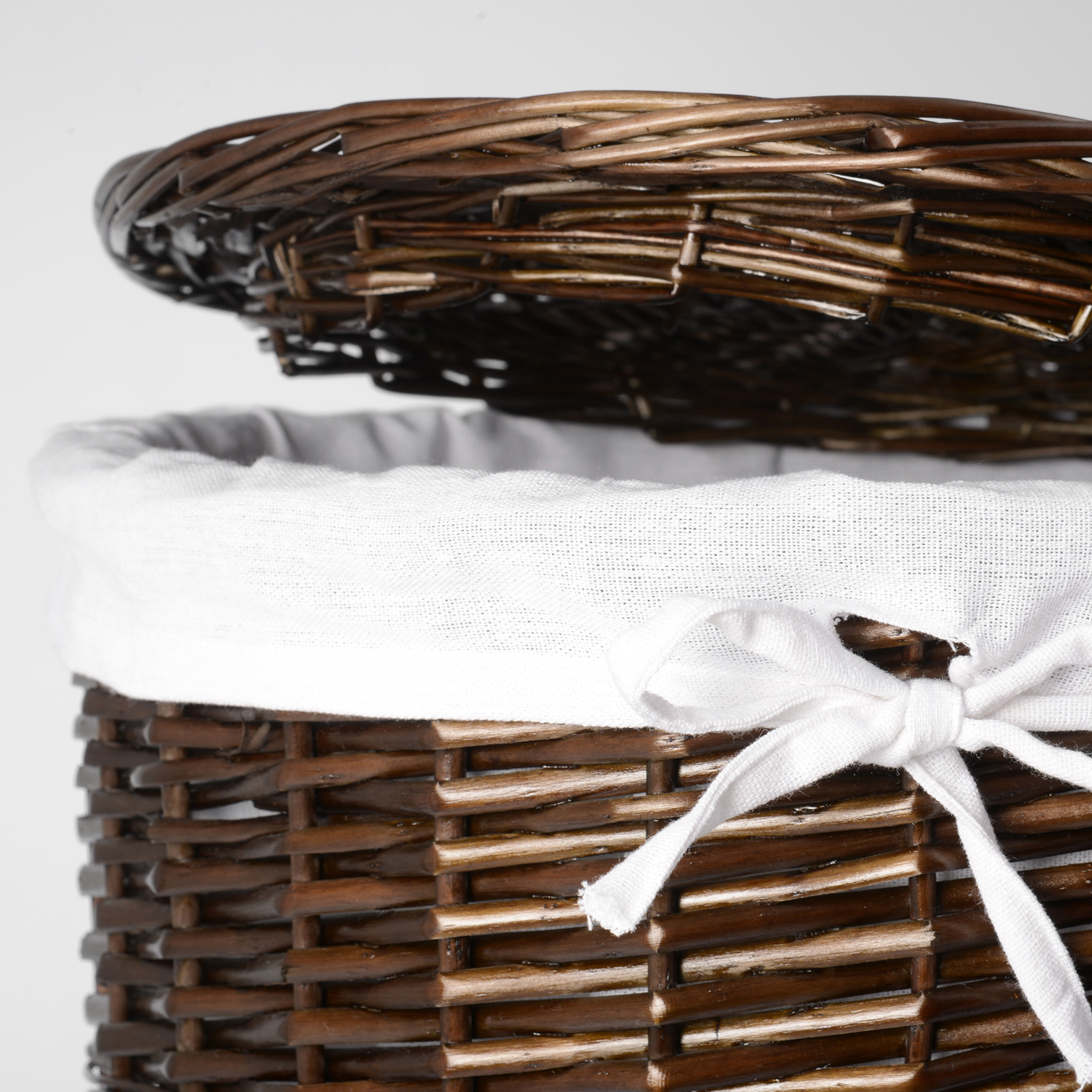 WB-740-M Еlbe Плетеная корзина для белья с крышкой WasserKRAFT  - Вид №2