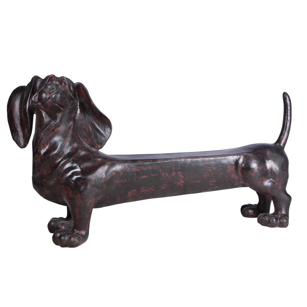 77055 Садовая скамейка Такса Клякса средняя - левосторонняя BOGACHO 4627138219621