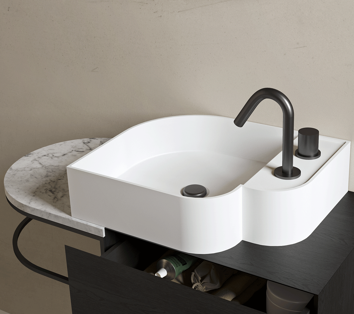 Ex.T ML NOU SHINE Смеситель для умывальника EXMLNOUNE Sleek - Вид №1