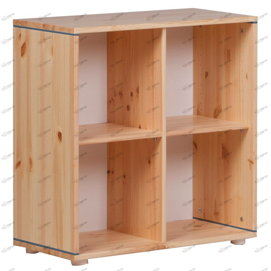 Стеллаж Flexa Classic storage с 4 полками, лакированный/голубой 812420113