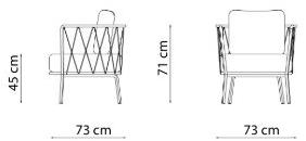 Vermobil Садовое кресло с подлокотниками Desiree De600 - Вид №4