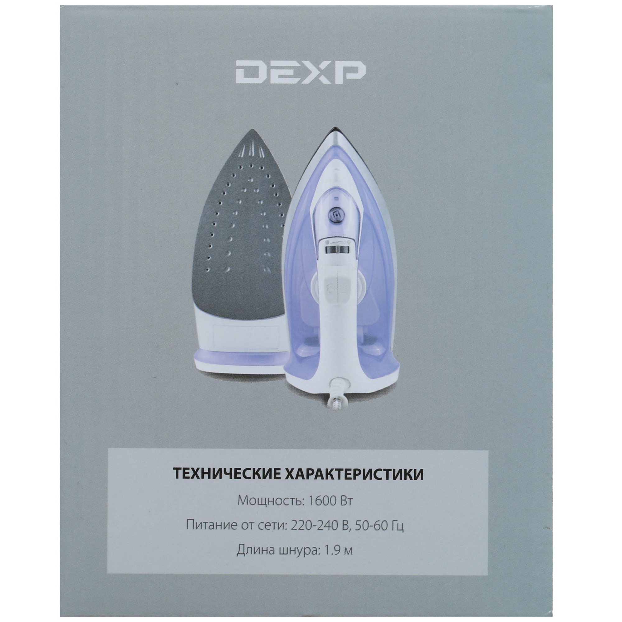 1392175 Утюг DEXP NS1600C белый STDN-0029400 - Вид №7