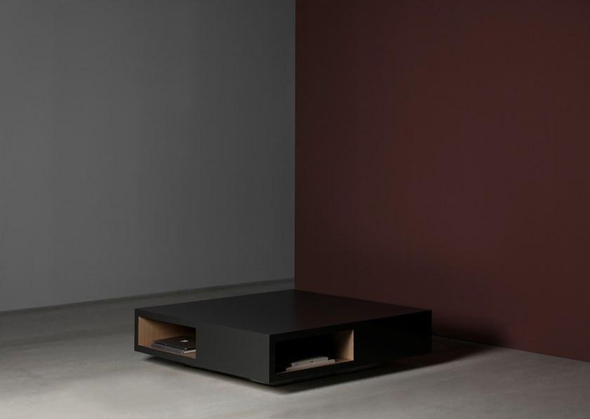 Kendo Mobiliario Низкий квадратный журнальный столик с журнальной полкой sun-id-1375706 - Вид №1