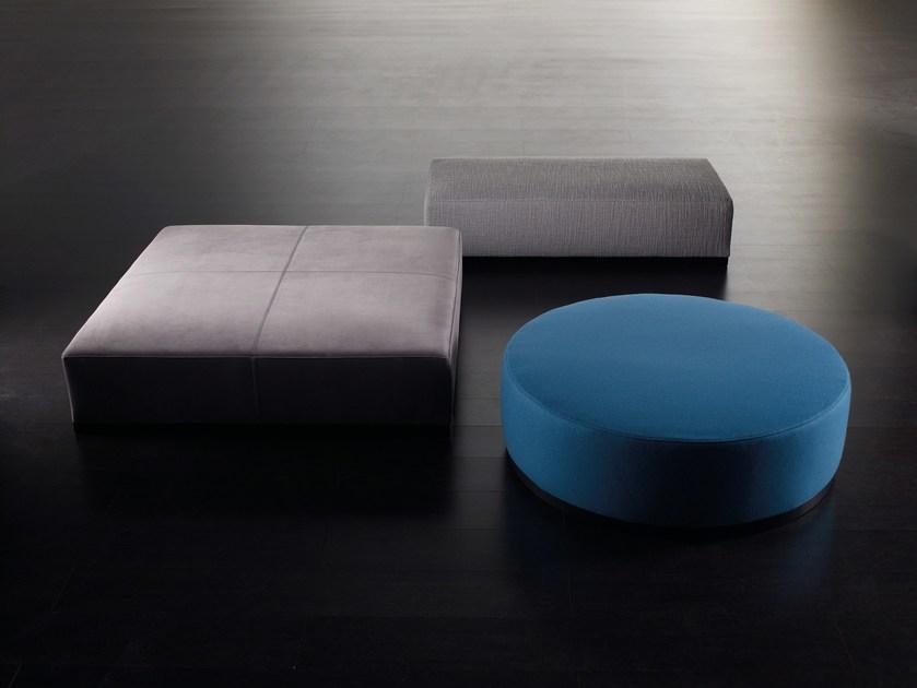 Meridiani Квадратный кожаный пуф с обивкой sun-id-1467425 - Вид №1