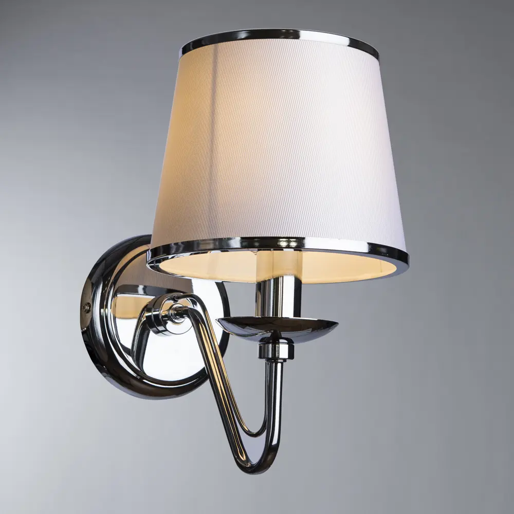 Бра Dolores 1xE14x60 Вт, металл/ткань, цвет хром/белый 14237615 STLM-2049611 Arte Lamp  - Вид №3