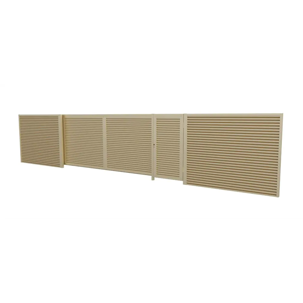 Комплект еврожалюзи для калитки Кавказ 1x2 м коричневый/бежевый Santreyd STLM-2033289 - Вид №3