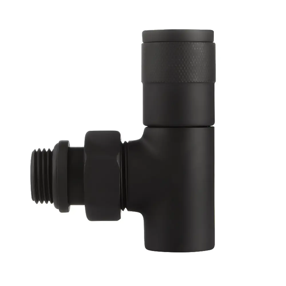 Набор вентилей для радиатора Royal Thermo Piano 1/2" угловой цвет черный 89353153 STLM-2056358  - Вид №4