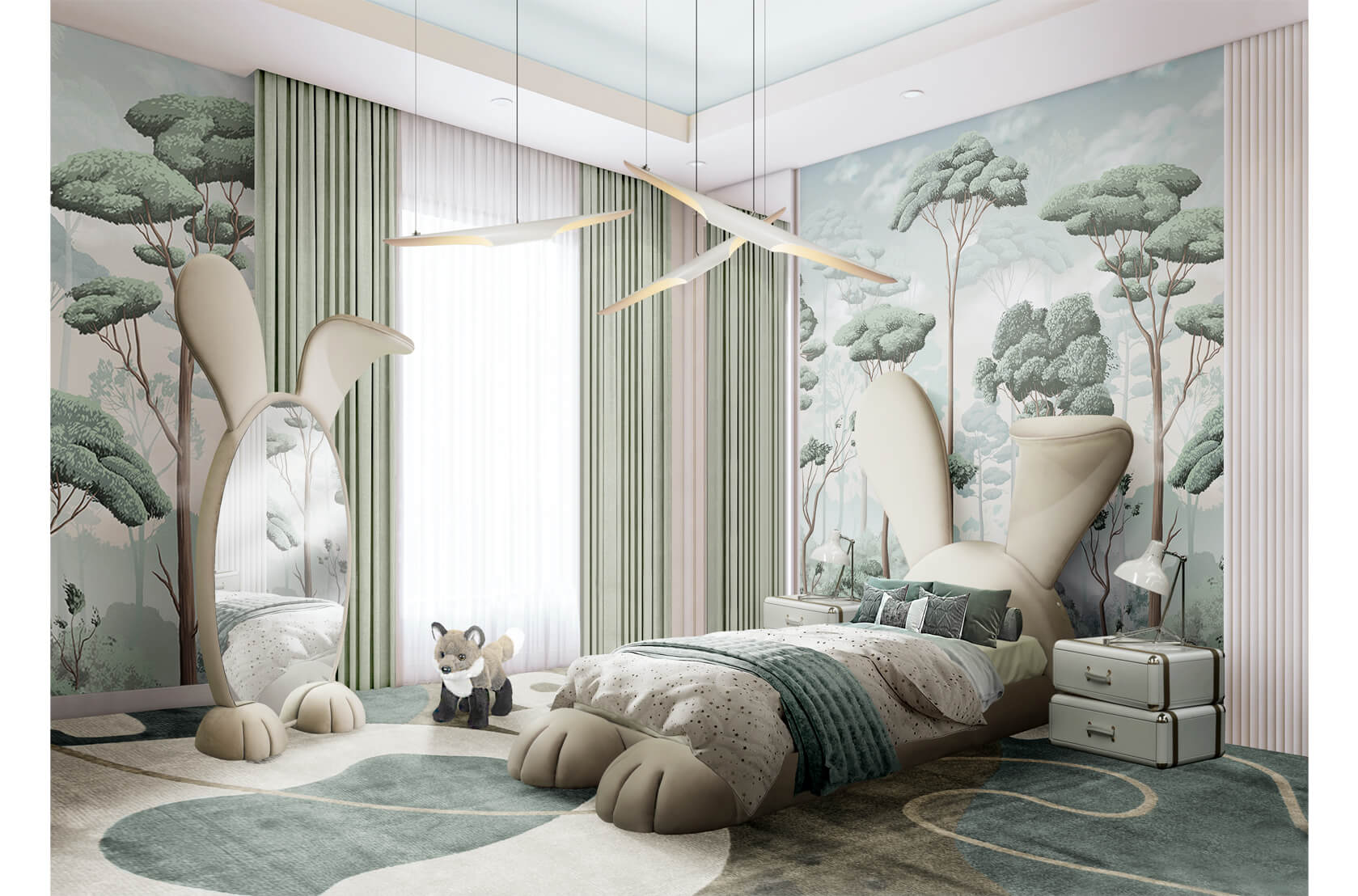 CIST385 Зеркала для детской Кролик Circu  - Вид №13