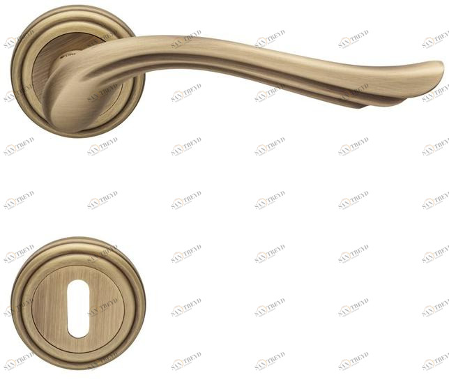 LINEA CALI' Ручка из латуни с накладкой Aria sun-id-1493864