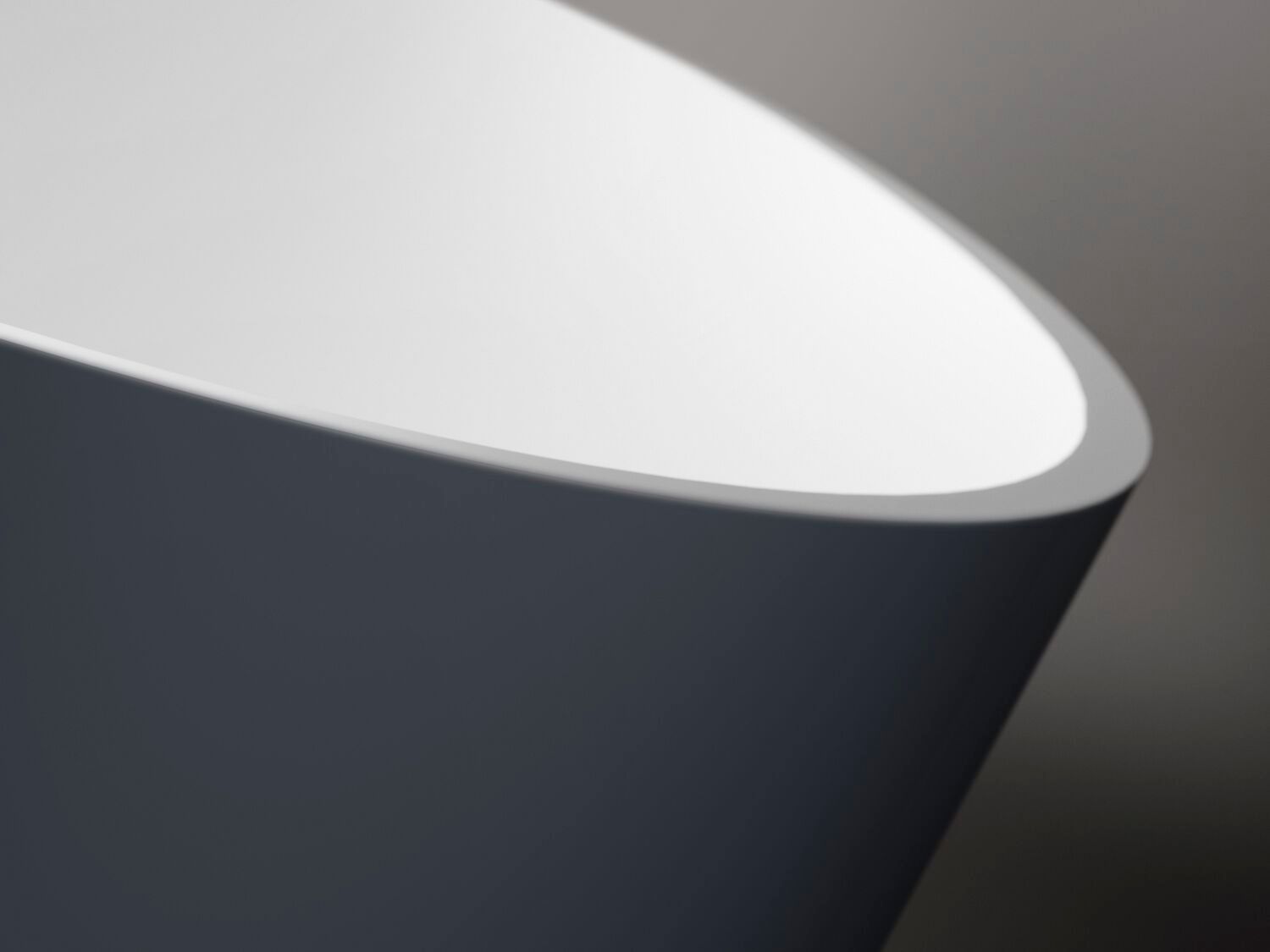 Овальная ванна в центре комнаты в твердой поверхности Gruppo Treesse мебель для ванной комнаты-отдельно стоящие ванны ARCH-00040277 - Вид №6