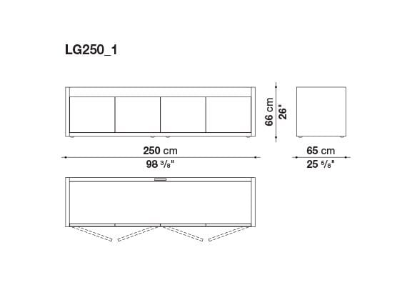 Деревянный шкаф с распашными дверями B&B Italia Liagò ARCH-00025165 - Вид №2