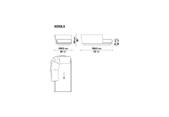 Секционный диван B&B Italia Noonu ARCH-00013428 - Вид №25