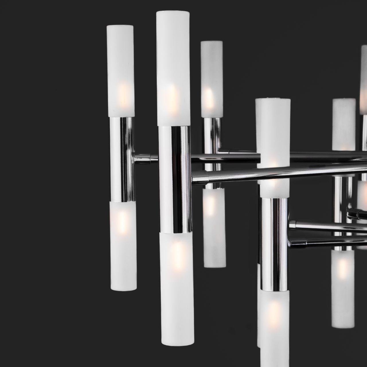 Люстра светодиодная подвесная хром Bogates Bastone 549 BOGATES ДИЗАЙНЕРСКИЕ, BASTONE 00-3834548 Белый;хром  - Вид №2