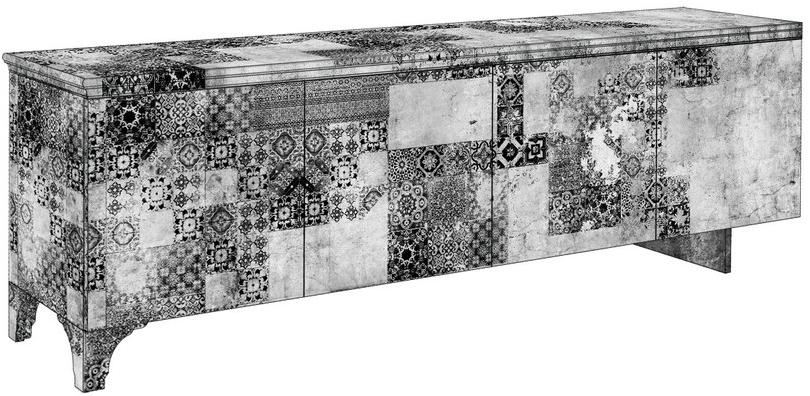 MOMENTI Буфет из стекловолокна с распашными дверцами Crazy home furniture - maiolica collection sun-id-1391001 - Вид №4