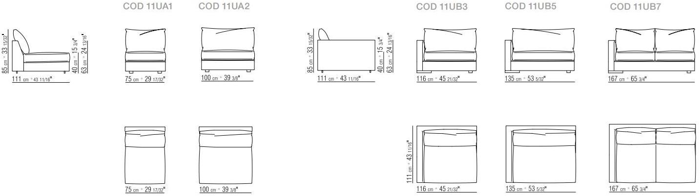 Flexform Модульный тканевый диван Magnum sun-id-1512443 - Вид №7