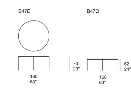 Легкий бетонный круглый садовый стол Paola Lenti ARCH-00106288 - Вид №4