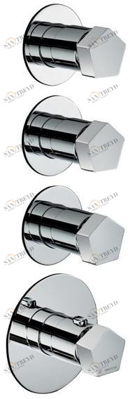 newform Термостатический смеситель для душа Termostatici multiutenza 3 uscite 67650e