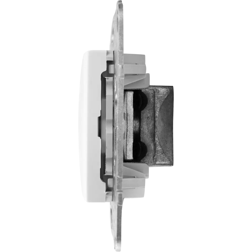 ТВ-розетка проходная встраиваемая Systeme Electric Unica шлейф, цвет белый STLM-2183944 - Вид №4