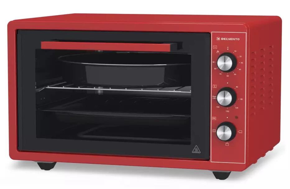 9057881 Мини-печь Delvento D4407 красный STDN-0006604 - Вид №1