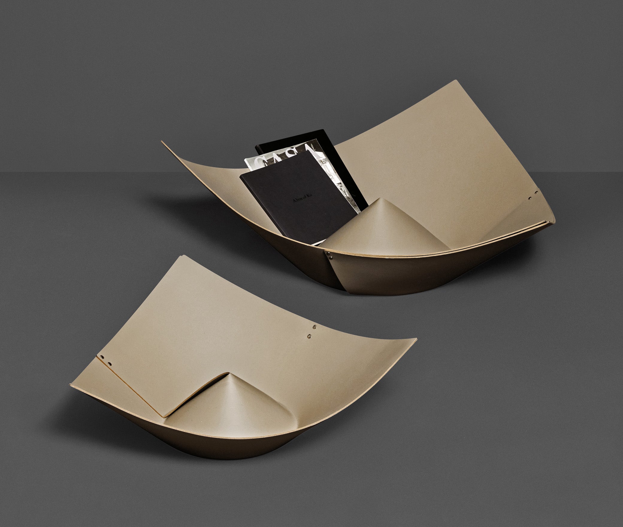 Корзина Сомбреро - 66X66XH25 см / регенерированная кожа_coffee Pinetti 00.1148.082.015 - Вид №2