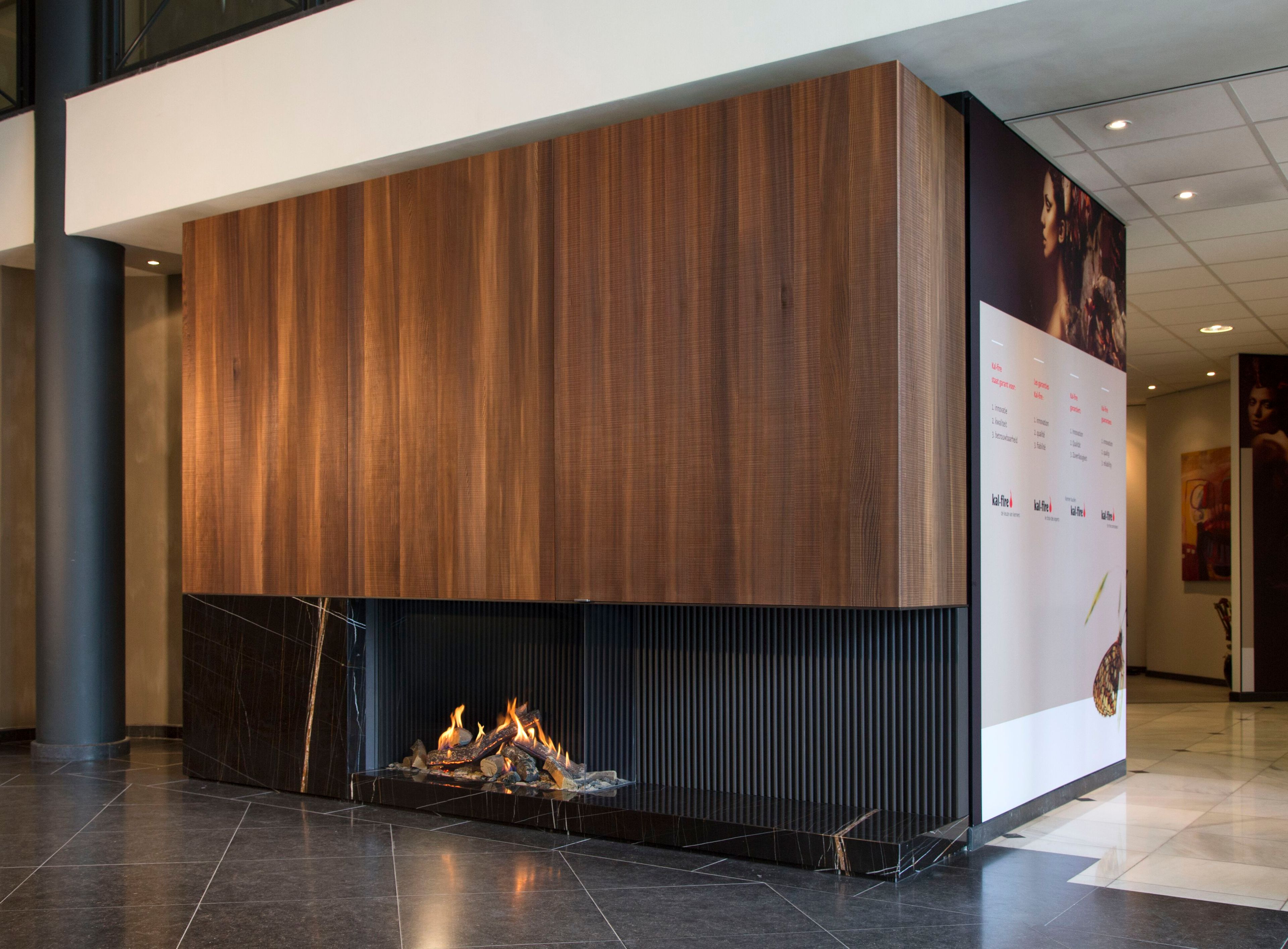 Газовый угловой камин KALFIRE GP110/75C ARCH-00053097 - Вид №1