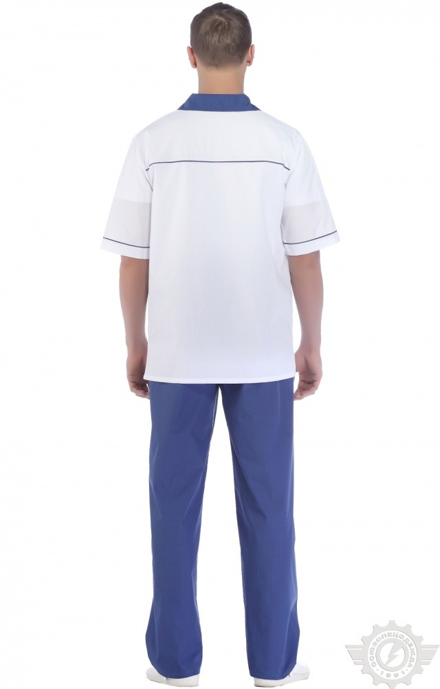 67276 Костюм "Технолог" мужской василек  Медицинская одежда  размер 44-46/158-164 Спецодежда  - Вид №14