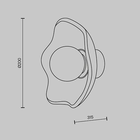Металлический светодиодный настенный светильник Maytoni Miracle ARCH-00081242 - Вид №3