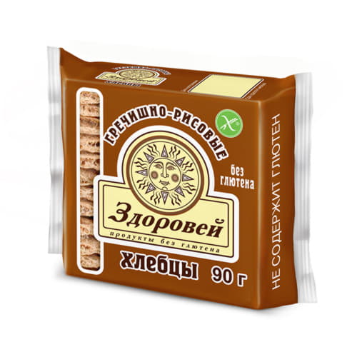 Хлебцы Гречишно-рисовые Здоровей 90 г Santreyd 13555 - Вид №1