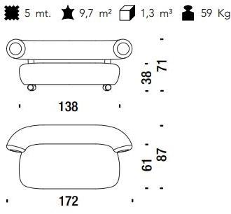 Moroso Диван Pipe sun-id-1438296 - Вид №3