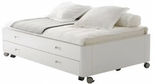 Ligne Roset Кровать-контейнер деревянная одинарная на колесах Travel studio 001pah30-001pal10